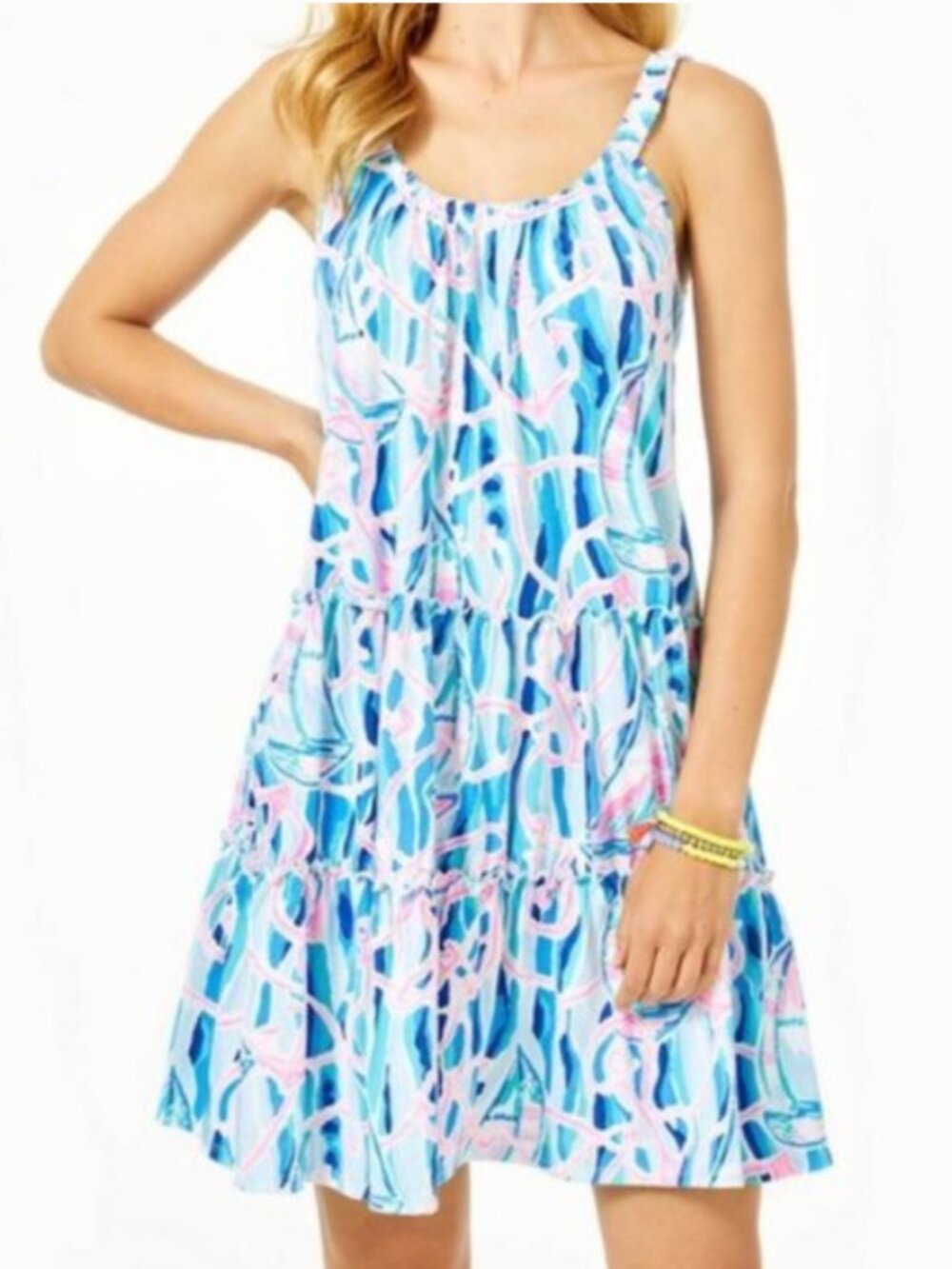 Lilly Pulitzer Loro Swing Dress Reel Nauti Print XL